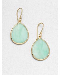 Ippolita | Green Mint Chrysoprase 18k Gold Teardrop Earrings | Lyst