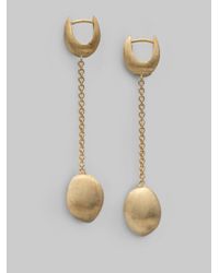 Marco Bicego | Metallic 18k Gold Single Strand Drop Earrings | Lyst