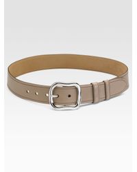 Prada Daino Belt in Beige (mink) | Lyst  