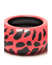 Sonia Rykiel | Pink Leopard Print Bangle | Lyst