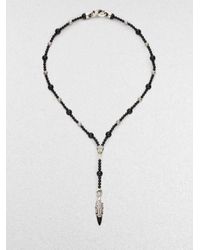 Stephen Webster | Black Ravens Skull Rosary Necklace for Men | Lyst