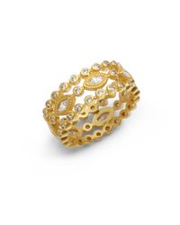 Belargo | Metallic Cutout Cigar Band Ring | Lyst
