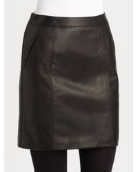 burberry leather skirt