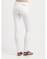 white burberry jeans