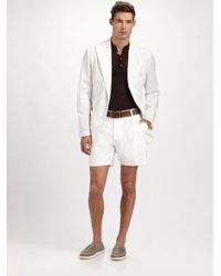 Dolce & Gabbana | White Linen Shorts for Men | Lyst