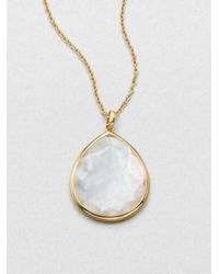 Ippolita | Metallic 18k Gold Motherofpearl Doublet Pendant Necklace | Lyst