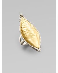 John Hardy | Metallic 22k Gold & Sterling Silver Sail Ring | Lyst