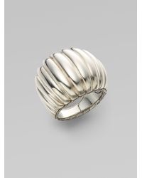 John Hardy | Metallic Sterling Silver Dome Ring | Lyst