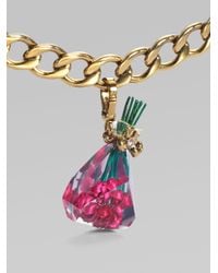 Juicy Couture | Metallic Bouquet Of Roses Charm | Lyst