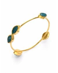 Kara Ross | Metallic Marquis Druzy Bangle | Lyst