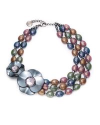 Pono | Multicolor Double Rainbow Choker | Lyst