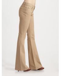 khaki bell bottom jeans