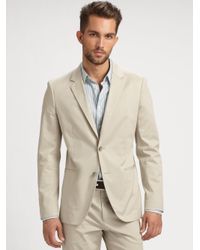 Theory | Natural Kris Balance Twill Blazer for Men | Lyst