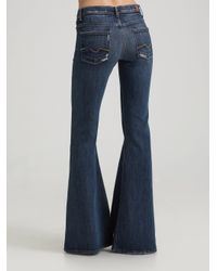 7 For All Mankind Organic Stretch Bell Bottom Jeans in Blue - Lyst