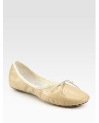 Chloé | Pink Leather Ballet Flats | Lyst