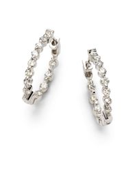 KC Designs | Metallic Inside Out Diamond Hoop Earrings | Lyst