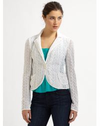 Nanette Lepore | White Acrobat Jacket | Lyst