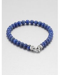 Scott Kay | Blue Lapis Beaded Bracelet for Men | Lyst
