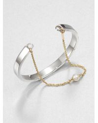 Delfina Delettrez | Metallic Infinity Two-In-One Freshwater Pearl, 18K Yellow Gold & Sterling Silver Bracelet | Lyst