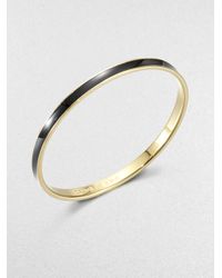 kate spade new york | Black Draw The Line Bangle Bracelet | Lyst