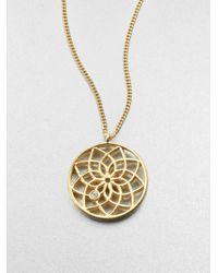 Mija | Metallic White Sapphire Dreamcatcher Necklace | Lyst
