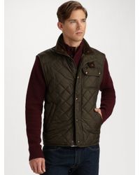 Polo Ralph Lauren Richmond Quilted Vest in Black for Men - Lyst