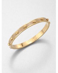 Alexander McQueen | Metallic 3d Skull Enamel Bangle | Lyst
