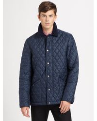 mens blue burberry jacket