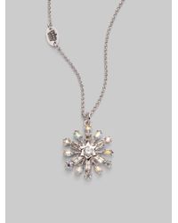 Juicy Couture | Metallic Snowflake Wish Pendant Necklace | Lyst