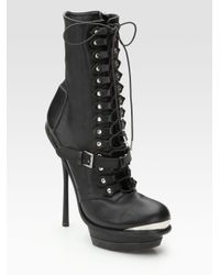 alexander mcqueen platform boots