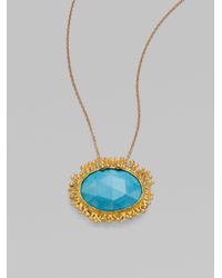 Alexis Bittar | Blue Turquoise Necklace | Lyst