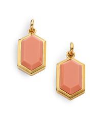 Kara Ross | Metallic Reconstituted Coral Hexagon Earrings | Lyst