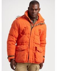 RLX Ralph Lauren | Orange Tenzing Down Parka for Men | Lyst