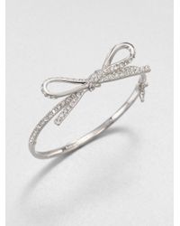 kate spade new york | Metallic Sparkle Bow Bracelet | Lyst
