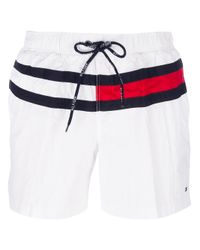 Tommy hilfiger white swim shorts Clearance