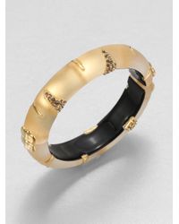 Alexis Bittar | Metallic Durban Jeweled Lucite Bangle Bracelet | Lyst