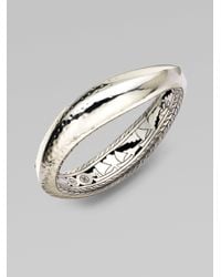 John Hardy | Metallic Sterling Silver Wavy Bangle Bracelet | Lyst