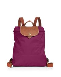 longchamp backpack maroon