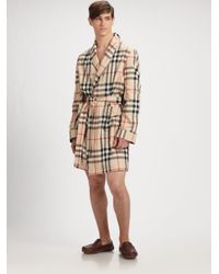 Burberry Check Robe in Camel (Natural 