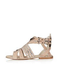 nude gladiator sandals