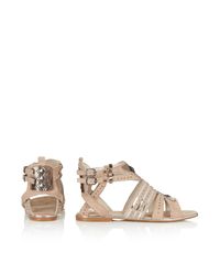 nude gladiator sandals