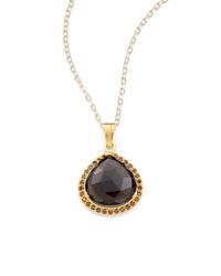 Coralia Leets | Metallic Regina Smoky Topaz Pendant Necklace | Lyst
