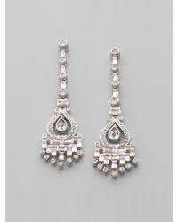 Adriana Orsini | Metallic Deco PavÉ Crystal Chandelier Earrings | Lyst