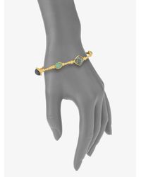 Alexis Bittar | Multicolor Cordova Chrysocolla Chalcedony Bangle | Lyst