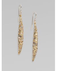 Alexis Bittar | Metallic Swarovski Crystal Accented Spear Drop Earrings | Lyst