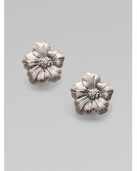 Buccellati | Metallic Blossom Sterling Silver Stud Earrings | Lyst