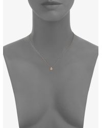 Diane Kordas | Metallic Diamond & 18k Rose Gold Teardrop Necklace | Lyst