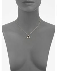 Ippolita | Lollipop Black Onyx, Diamond & 18K Yellow Gold Mini Pendant Necklace | Lyst