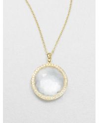 Ippolita | Metallic 18k Gold Clear Quartz Pendant Necklace | Lyst