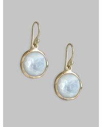 Ippolita | Metallic Lollipop Mother-of-pearl & 18k Yellow Gold Mini Drop Earrings | Lyst